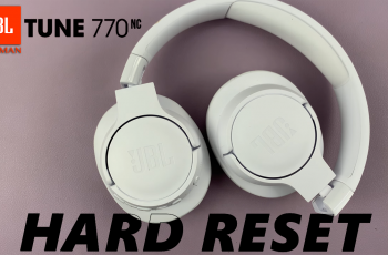 How To Hard Reset JBL Tune 770 NC Headphones