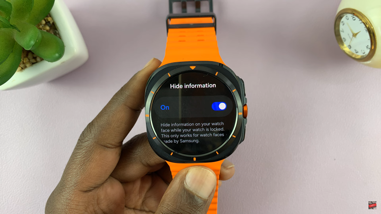 How To Hide Notification Contents On Lock Screen Of Samsung Galaxy Watch Ultra