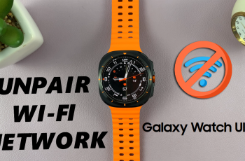 How To Log Off Wi-Fi Network On Galaxy Watch Ultra