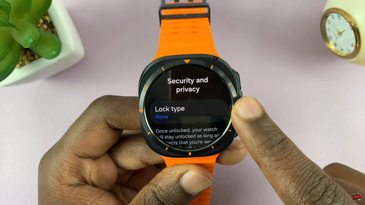 How To Set Up Lock Screen PIN & Pattern On Samsung Galaxy Watch Ultra