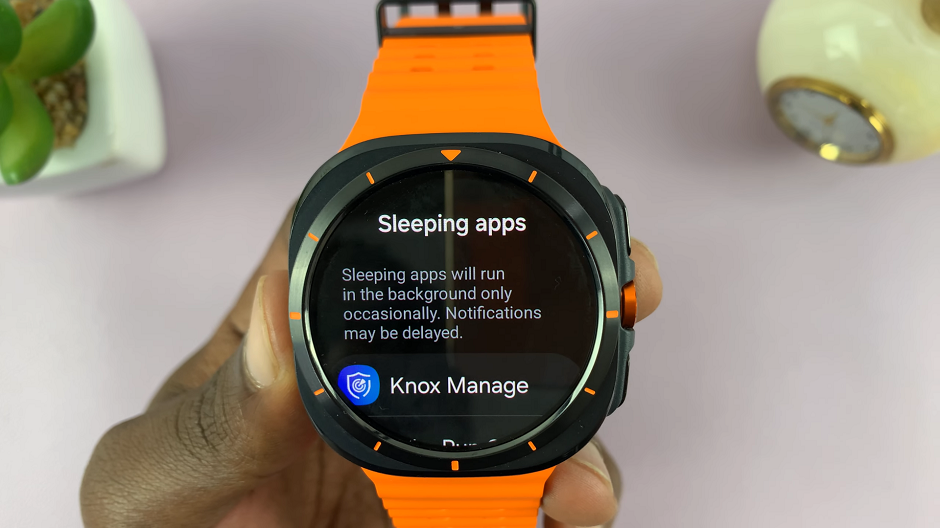 How To Stop Apps From Sleeping On Galaxy Watch Ultra