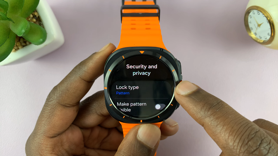 Lock Type On Galaxy Watch Ultra