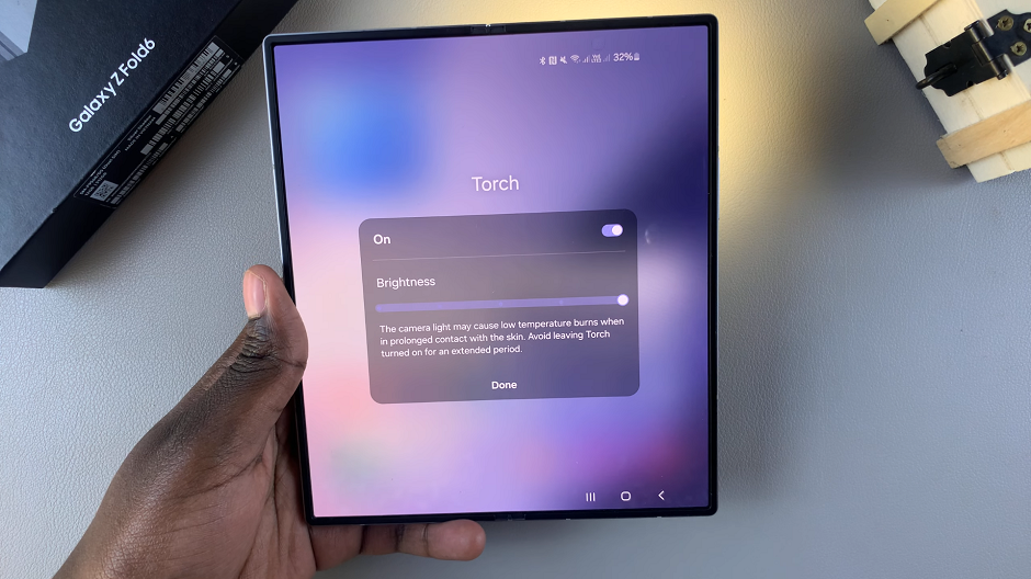 How To Increase Torch Brightness On Samsung Galaxy Z Fold 6