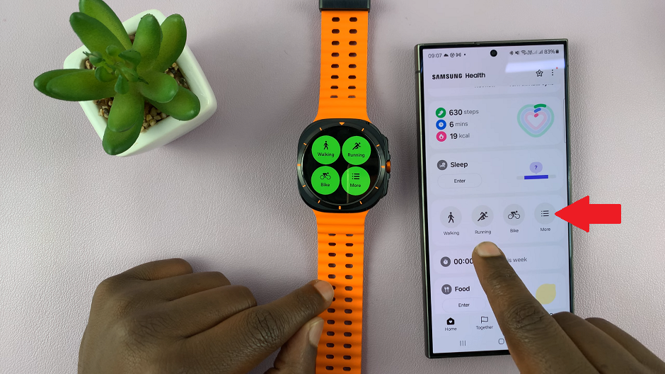 How To Change/Customize Favorite Workouts On Galaxy Watch Ultra