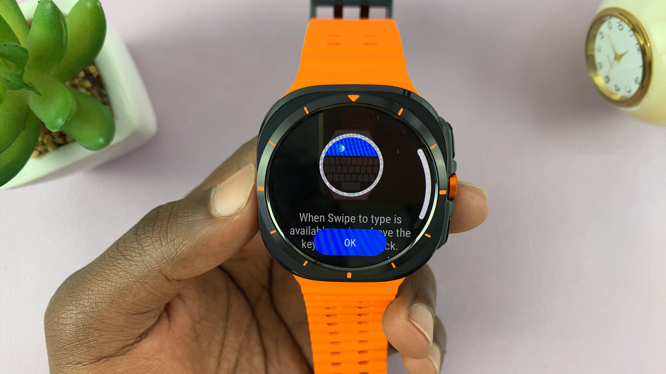 Enable Swipe To Type Keyboard Gesture On Galaxy Watch Ultra