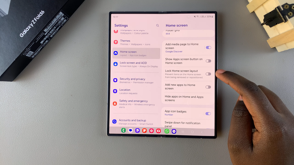 How To Lock Home Screen Layout On Galaxy Z Fold 6