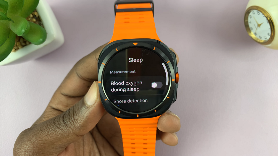 Disable 'Measure Blood Oxygen During Sleep' On Galaxy Watch Ultra