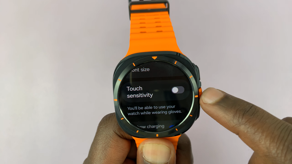 How To Disable Touch Sensitivity On Galaxy Watch Ultra