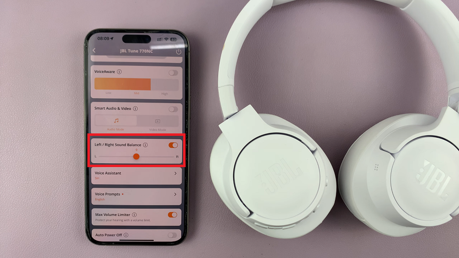 How To Adjust Left/Right Sound Balance On JBL Tune 770NC Headphones