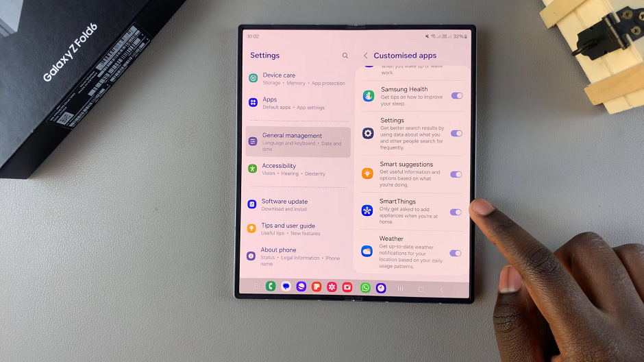 How To Enable 'Customized SmartThings' On Samsung Galaxy Z Fold 6