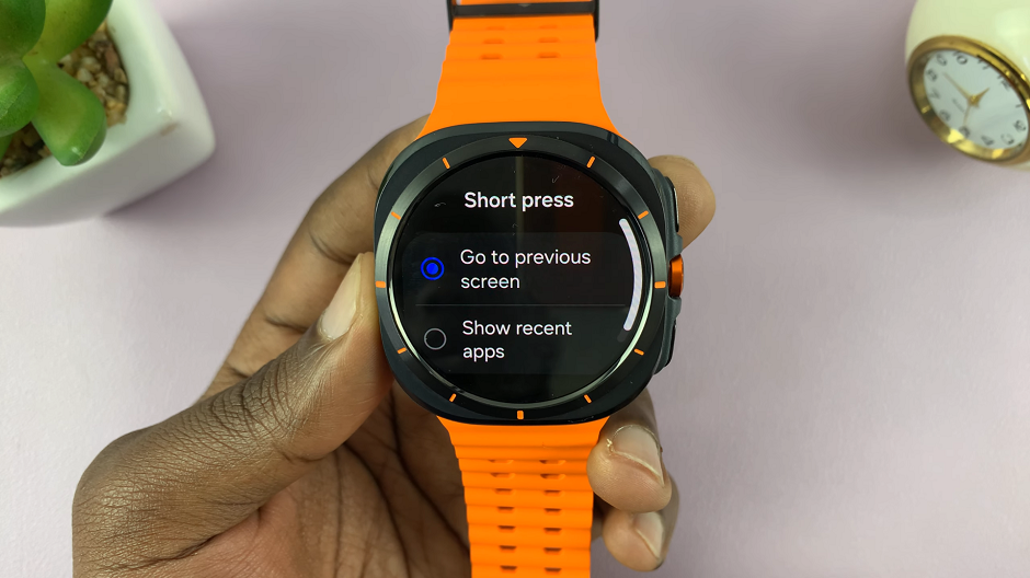 How To Customize The Back Button On Galaxy Watch Ultra