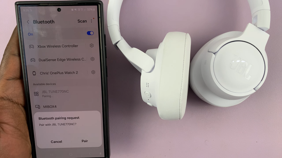 How To Pair JBL Tune 770 NC Headphones To Android Phone