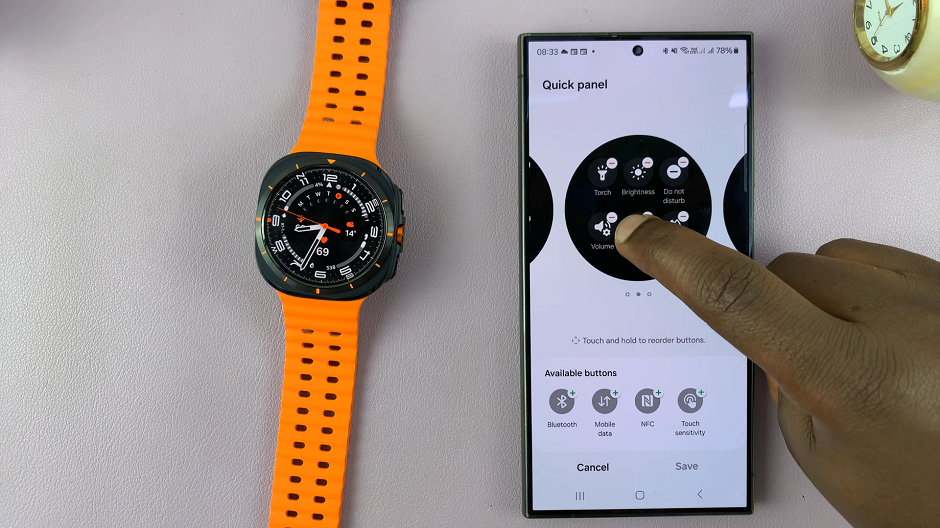 How To Customize Quick Panel On Galaxy Watch Ultra