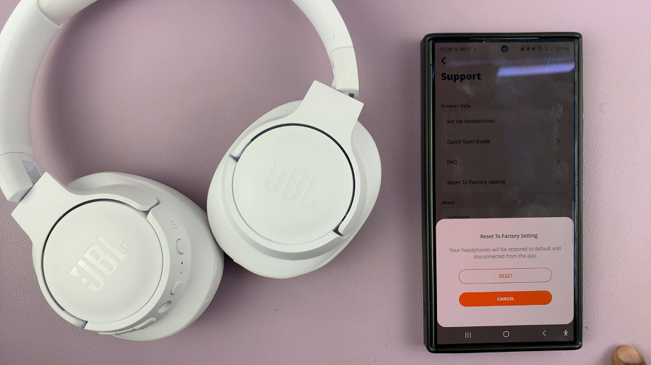 Factory Reset JBL Tune 770 NC Headphones