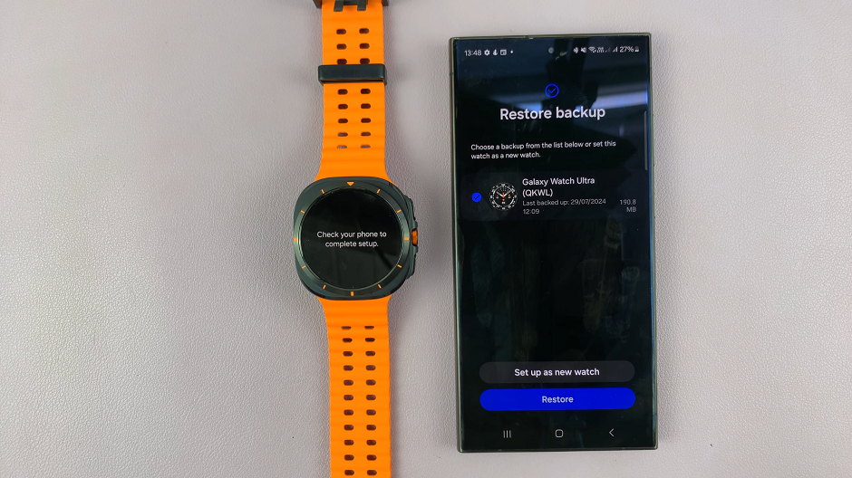 How To Restore Backup On Samsung Galaxy Watch Ultra