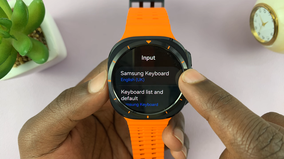 Samsung Keyboard On Galaxy Watch Ultra