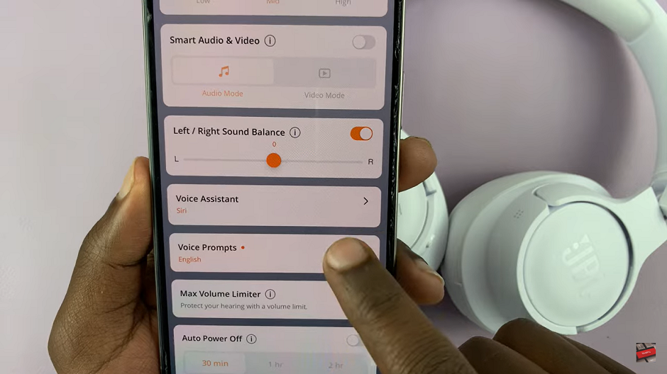 Turn Voice Prompts ON / OFF On JBL Tune 770 NC Headphones