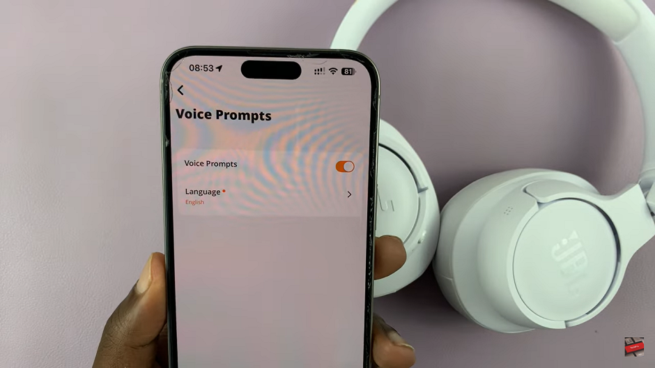 Turn Voice Prompts ON / OFF On JBL Tune 770 NC Headphones