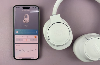 How To Turn Ambient Sound Control ON / OFF On JBL Tune 770 NC Headphones.