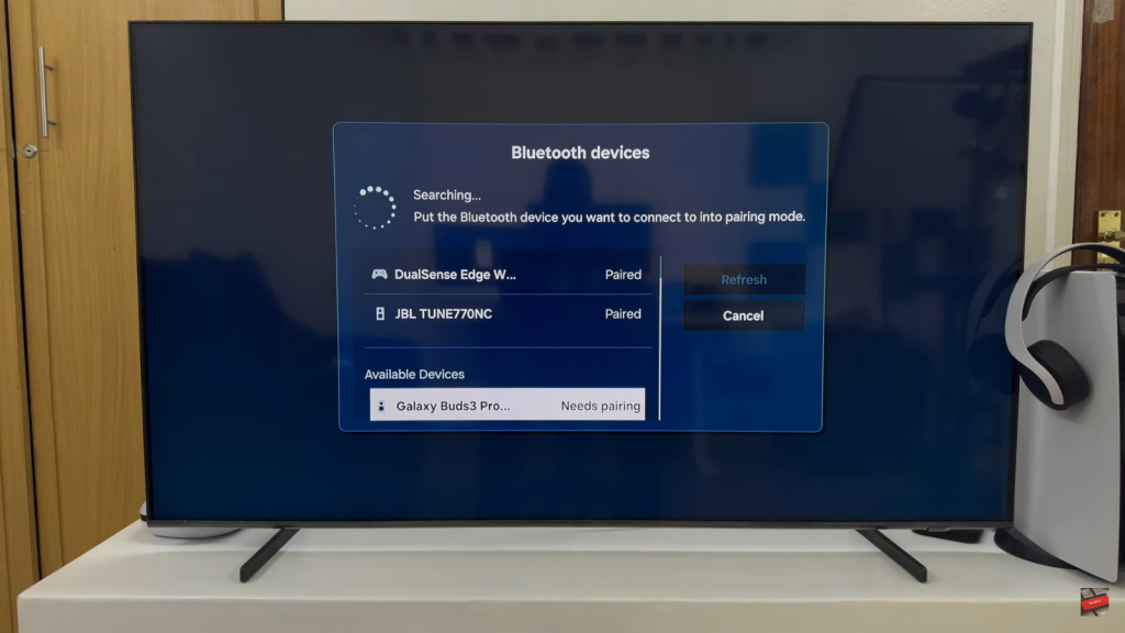 connecting galaxy buds 3 pro to samsung smart tv