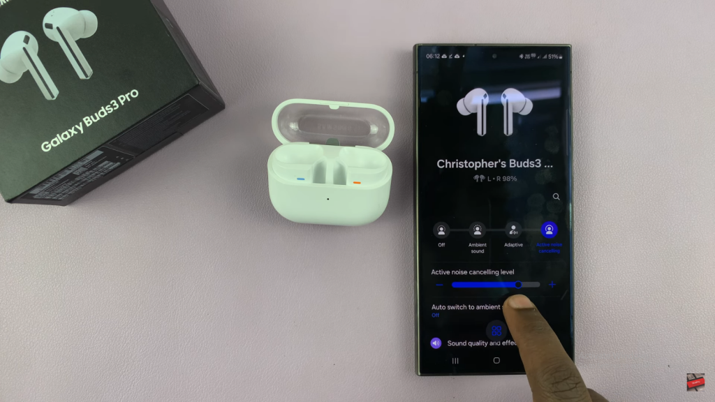 Enable / Disable  Active Noise Canceling On Samsung Galaxy Buds 3 Pro