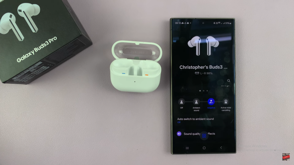 Enable / Disable  Active Noise Canceling On Samsung Galaxy Buds 3 Pro