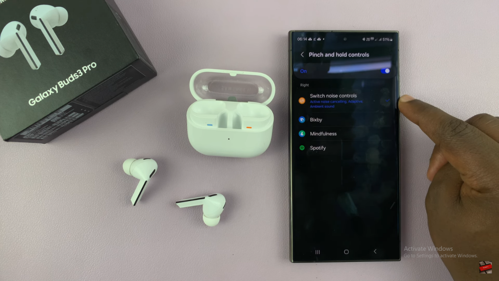 Enable / Disable  Active Noise Canceling On Samsung Galaxy Buds 3 Pro