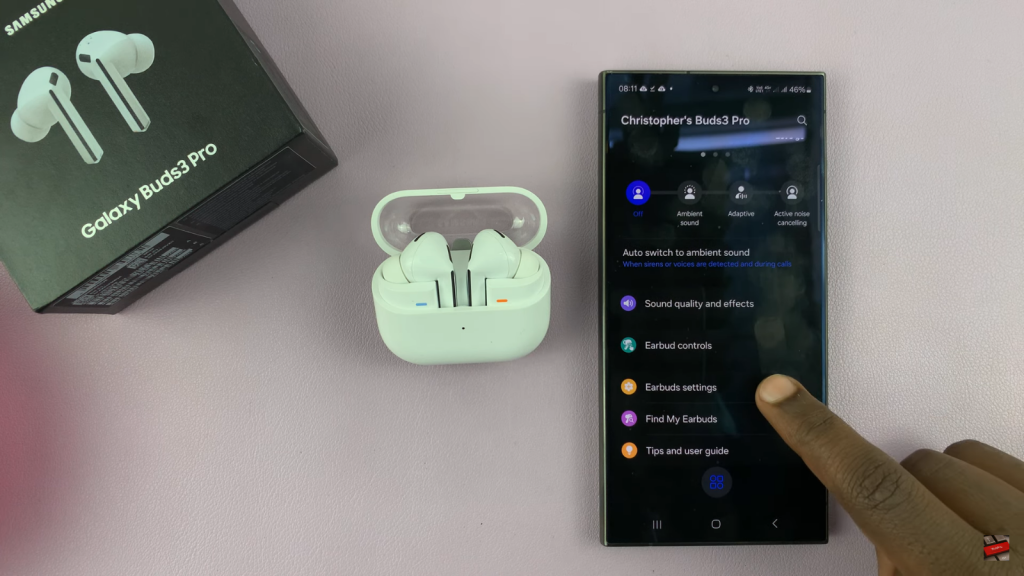 See Serial Number & Model Number Of Samsung Galaxy Buds 3 Pro