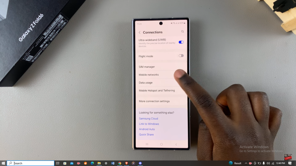 Disable 5G On Samsung Galaxy Z Fold 6