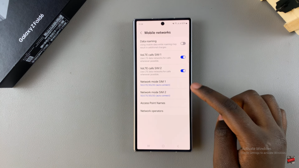 Disable 5G On Samsung Galaxy Z Fold 6