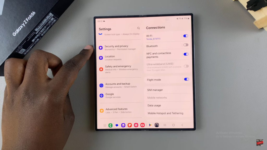 Delete Secure Folder On Samsung Galaxy Z Fold 6