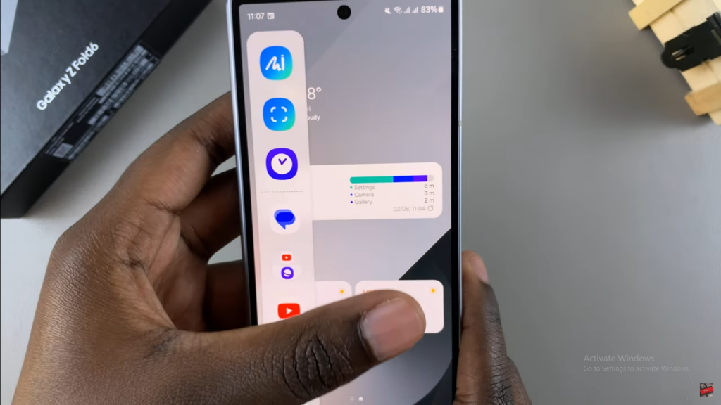 Enable Edge Panels On Samsung Galaxy Z Fold 6