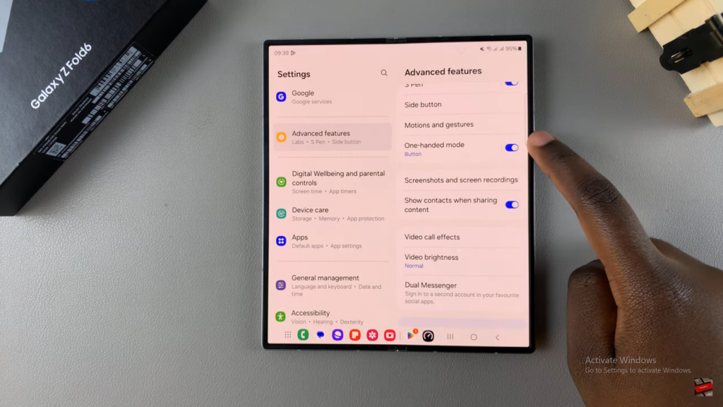  Disable One Handed Mode On Samsung Galaxy Z Fold 6