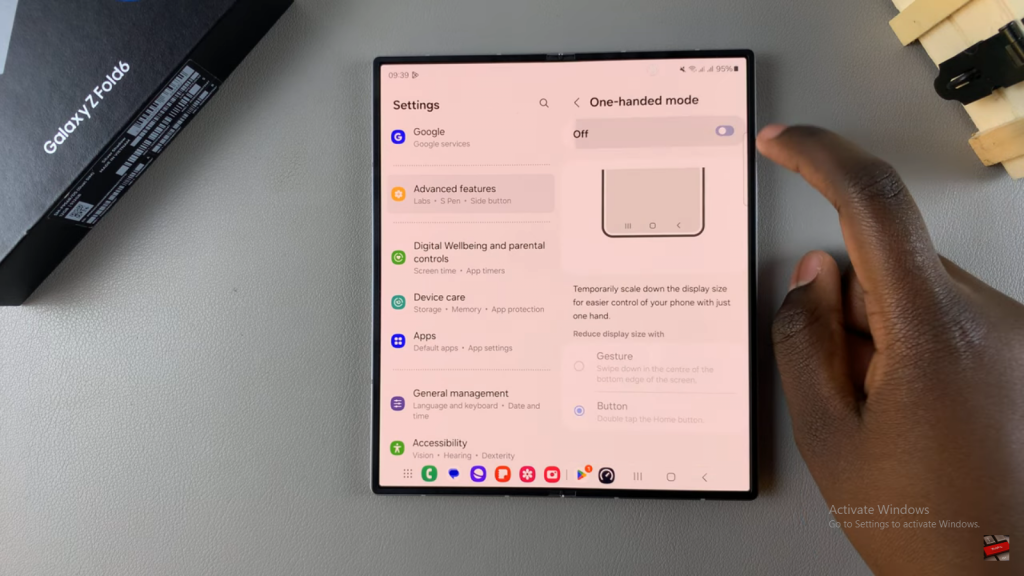  Disable One Handed Mode On Samsung Galaxy Z Fold 6