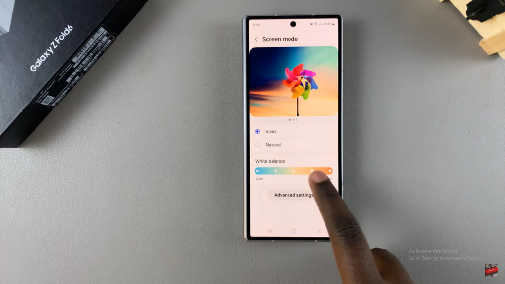 Change Screen Mode On Samsung Galaxy Z Fold 6