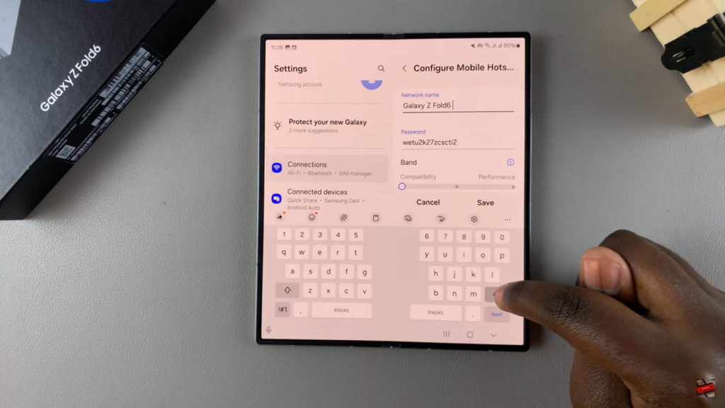 Set Up Mobile Hotspot on Galaxy Z fold 6