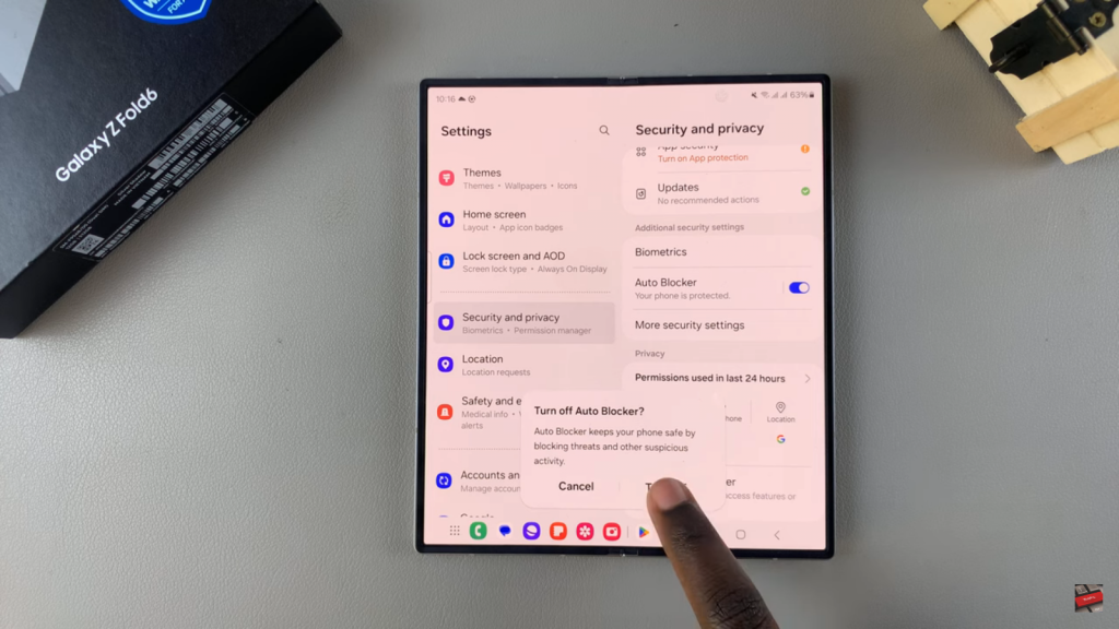 Enable Developer Options & USB Debugging On Samsung Galaxy Z Fold 6