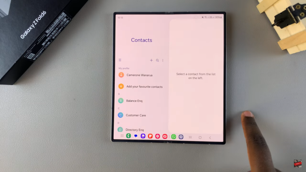 Add a Contact Photo On Samsung Galaxy Z Fold 6