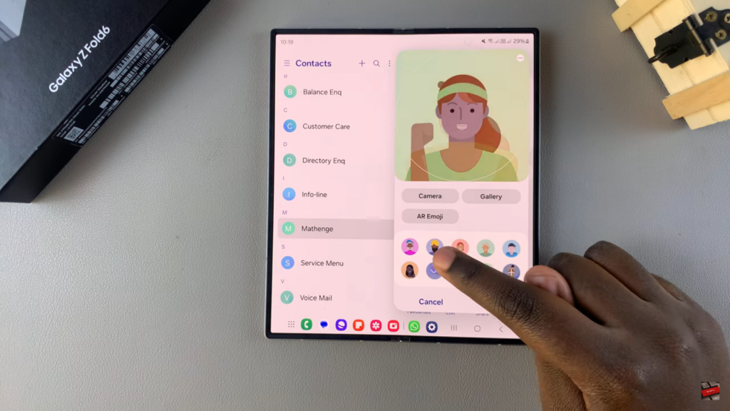 Add a Contact Photo On Samsung Galaxy Z Fold 6