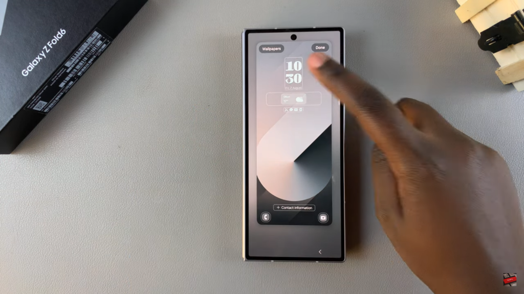 Change Always On Display Clock Style On Samsung Galaxy Z Fold 6