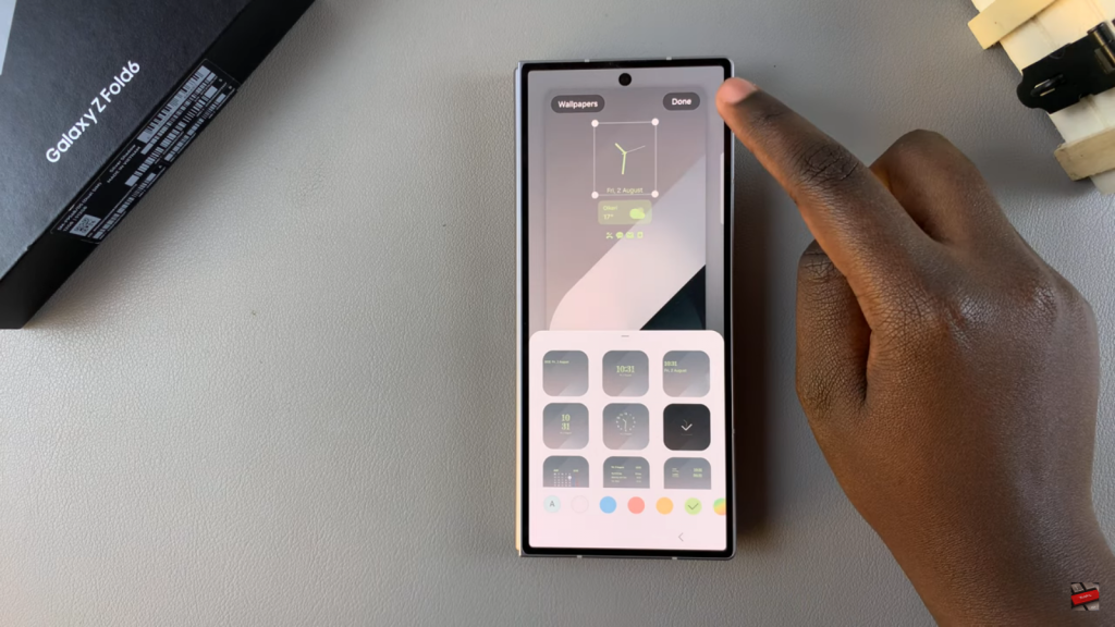 Change Always On Display Clock Style On Samsung Galaxy Z Fold 6