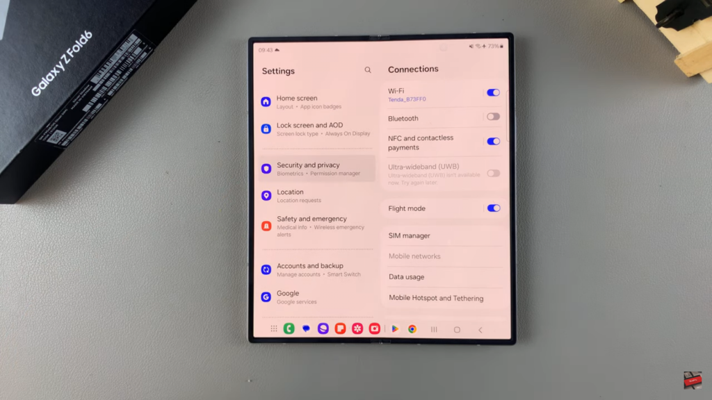  Hide/ Unhide Secure Folder On Samsung Galaxy Z Fold 6