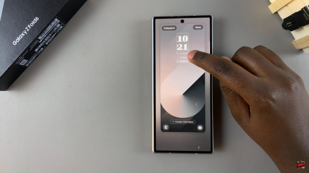 Add Weather Widget To Lock Screen On Samsung Galaxy Z Fold 6