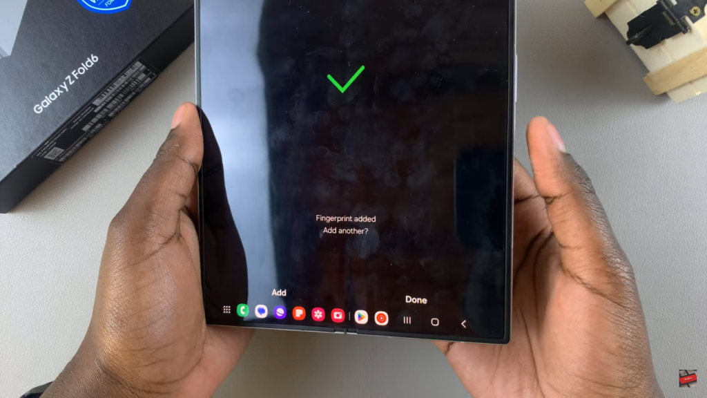 Add Fingerprint On Samsung Galaxy Z Fold 6