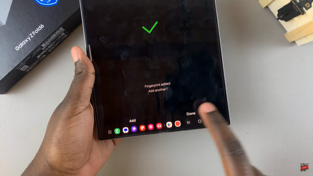 Add Fingerprint On Samsung Galaxy Z Fold 6