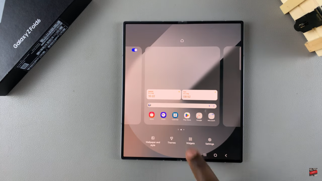  Add Weather Widget To Home Screen On Samsung Galaxy Z Fold 6