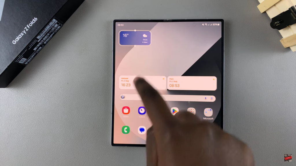  Add Weather Widget To Home Screen On Samsung Galaxy Z Fold 6