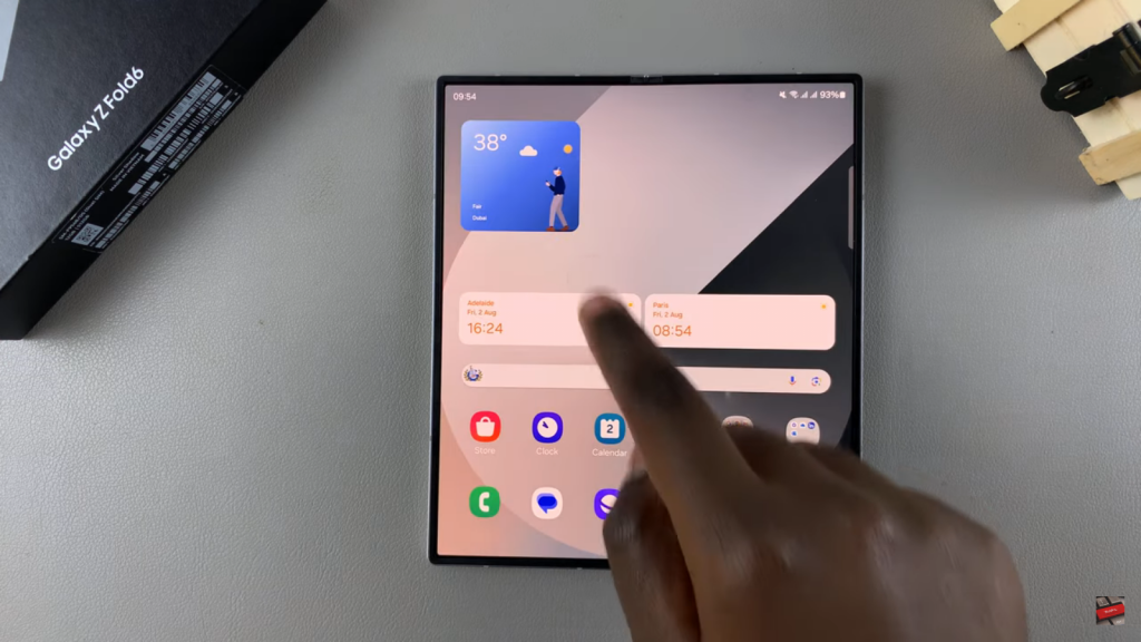  Add Weather Widget To Home Screen On Samsung Galaxy Z Fold 6