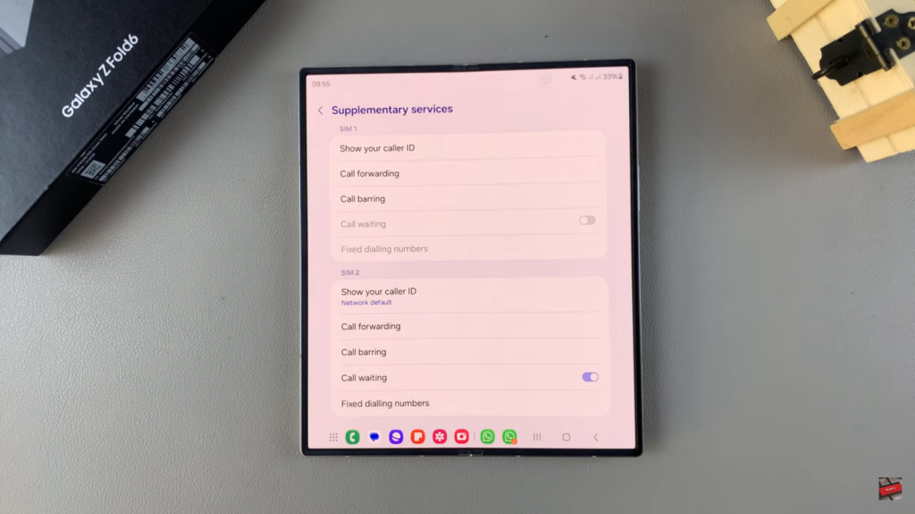  Enable / Disable Call Waiting On Samsung Galaxy Z Fold 6