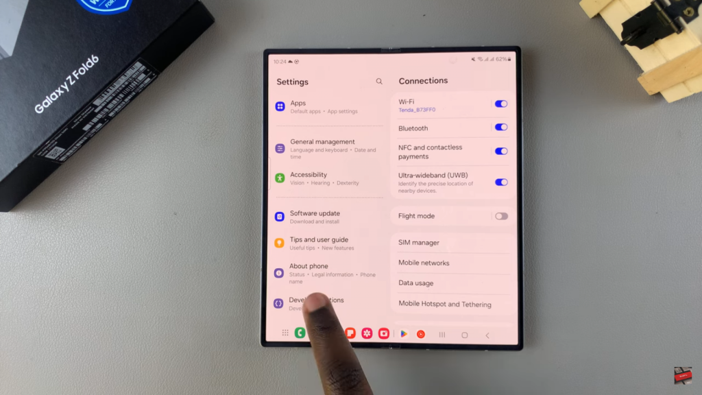 Disable USB Debugging On Samsung Galaxy Z Fold 6